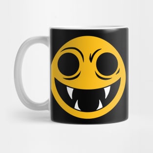 Vampire Smiley Face Cartoon Clip Art Design Mug